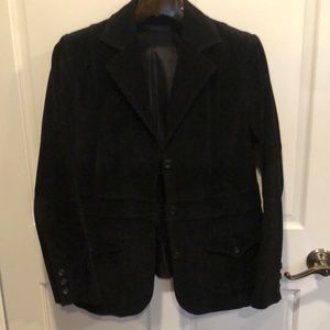 Liz Claiborne black suede blazer